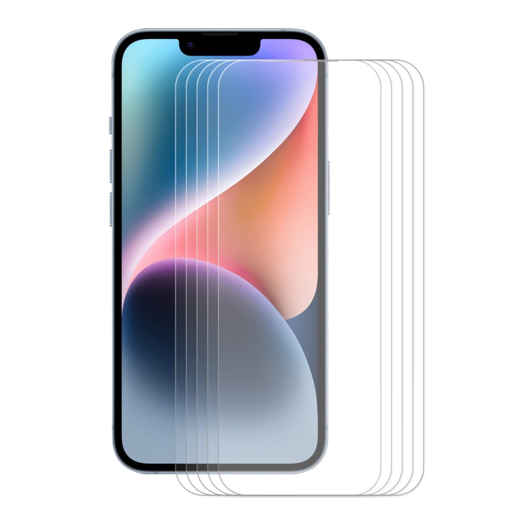 For iPhone 14 Plus / 13 Pro Max 5pcs ENKAY 0.26mm 9H 2.5D Tempered Glass Film - HoMEdemic™ 