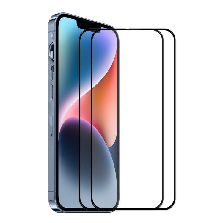 For iPhone 14 Plus 2pcs ENKAY 6D Full Glue Tempered Glass Full Film - HoMEdemic™ 