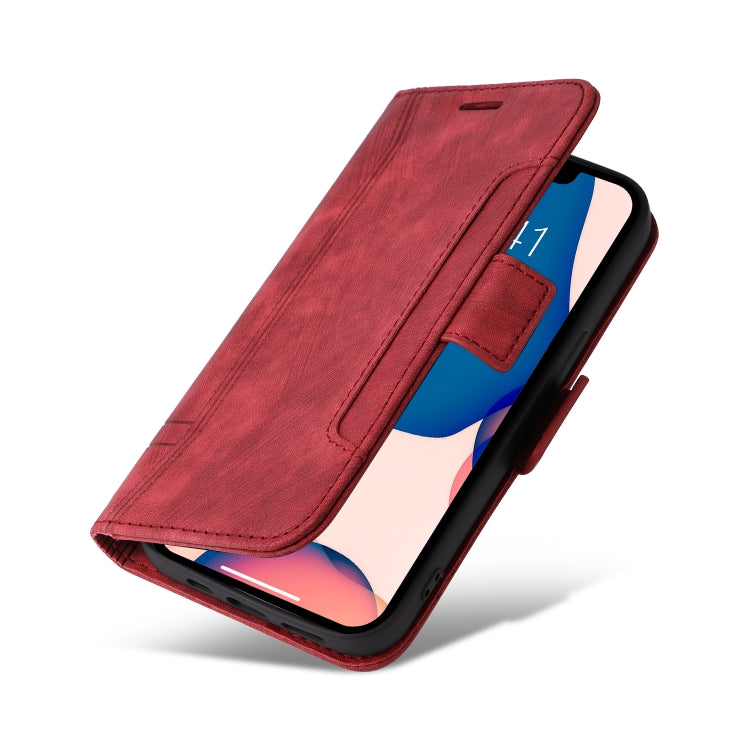 For iPhone 14 Plus BETOPNICE Dual-side Buckle Leather Phone Case(Red) - HoMEdemic™ 