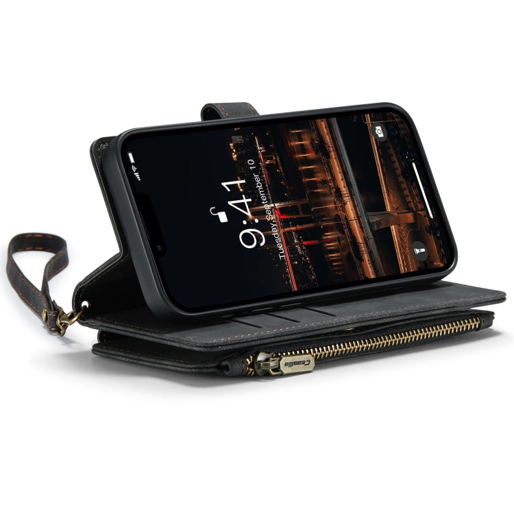 For iPhone 14 Plus CaseMe C30 Multifunctional Phone Leather Case (Black) - HoMEdemic™ 