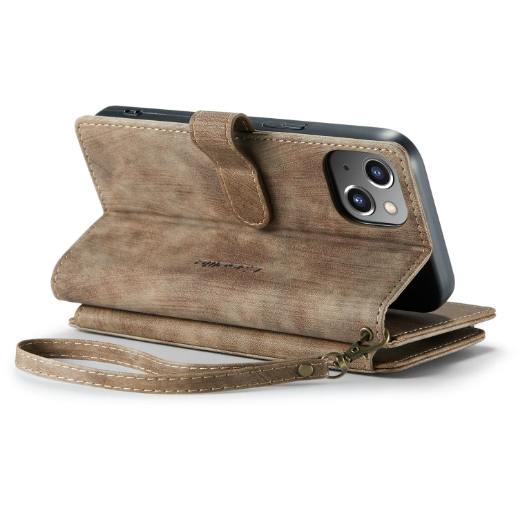For iPhone 14 Plus CaseMe C30 Multifunctional Phone Leather Case (Brown) - HoMEdemic™ 