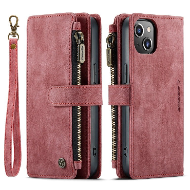 For iPhone 14 Plus CaseMe C30 Multifunctional Phone Leather Case (Red) - HoMEdemic™ 