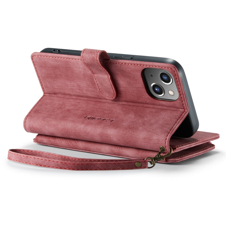 For iPhone 14 Plus CaseMe C30 Multifunctional Phone Leather Case (Red) - HoMEdemic™ 