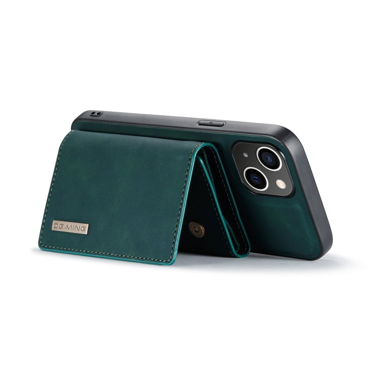 For iPhone 14 Plus DG.MING M1 Series 3-Fold Multi Card Wallet Leather Case(Green) - HoMEdemic™ 