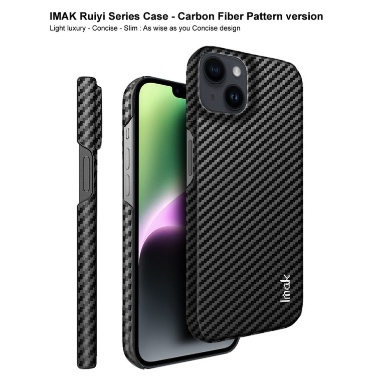 For iPhone 14 Plus IMAK Ruiyi Series Carbon Fiber PU + PC Phone Case - HoMEdemic™ 