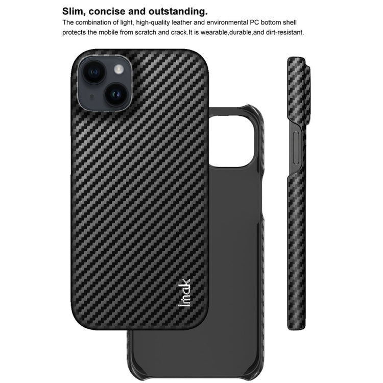 For iPhone 14 Plus IMAK Ruiyi Series Carbon Fiber PU + PC Phone Case - HoMEdemic™ 
