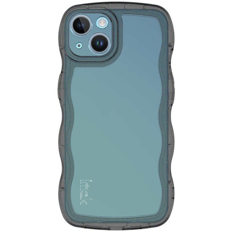 For iPhone 14 Plus IMAK UX-8 Series Transparent Shockproof TPU Phone Case(Transparent Black) - HoMEdemic™ 