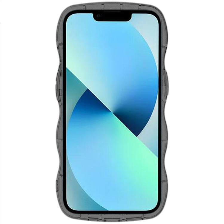 For iPhone 14 Plus IMAK UX-8 Series Transparent Shockproof TPU Phone Case(Transparent Black) - HoMEdemic™ 