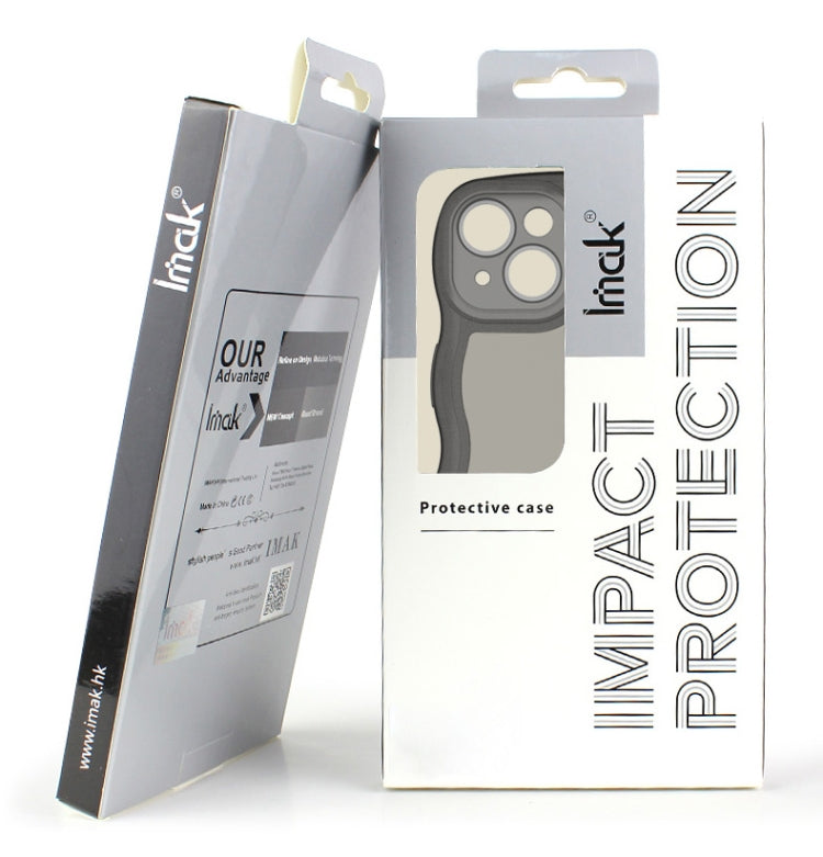 For iPhone 14 Plus IMAK UX-8 Series Transparent Shockproof TPU Phone Case(Transparent Black) - HoMEdemic™ 