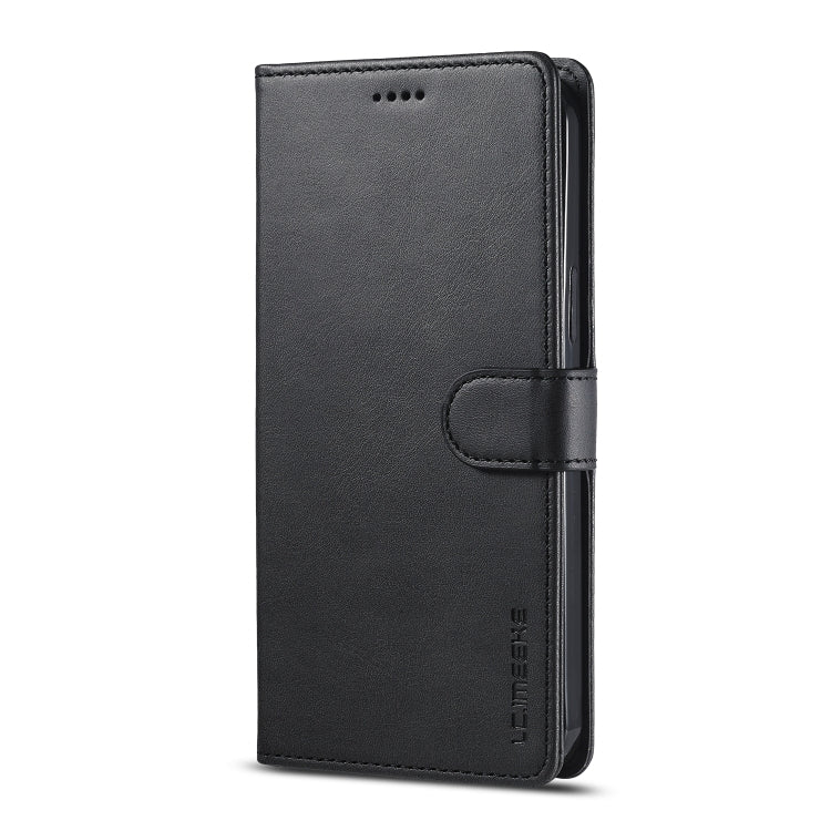 For iPhone 14 Plus LC.IMEEKE Calf Texture Horizontal Flip Leather Case (Black) - HoMEdemic™ 