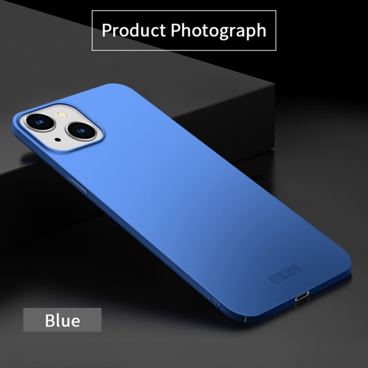 For iPhone 14 Plus MOFI Frosted PC Ultra-thin Hard Case  (Blue) - HoMEdemic™ 
