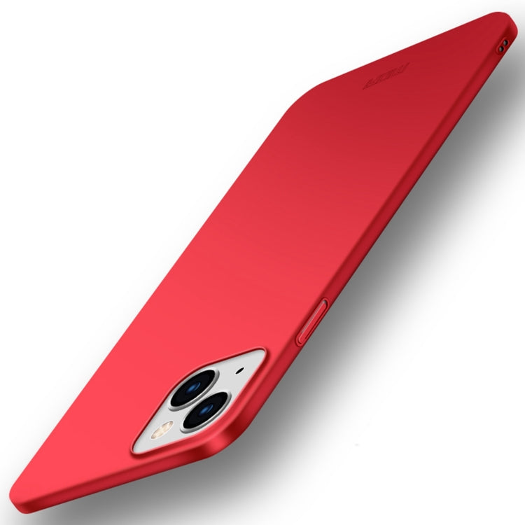 For iPhone 14 Plus MOFI Frosted PC Ultra-thin Hard Case  (Red) - HoMEdemic™ 