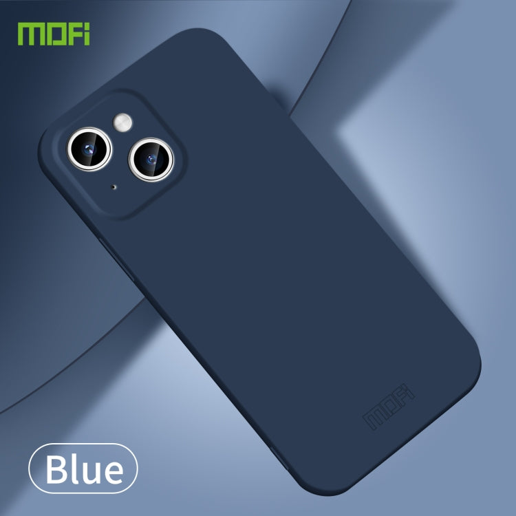 For iPhone 14 Plus MOFI Qin Series Skin Feel All-inclusive PC Phone Case(Blue) - HoMEdemic™ 