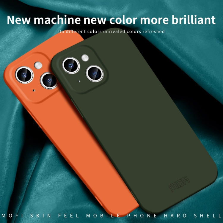 For iPhone 14 Plus MOFI Qin Series Skin Feel All-inclusive PC Phone Case(Orange) - HoMEdemic™ 