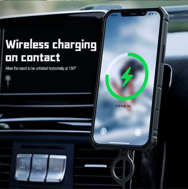 For iPhone 14 Plus  NILLKIN CamShield Armor Pro Magnetic Phone Case(Black) - HoMEdemic™ 