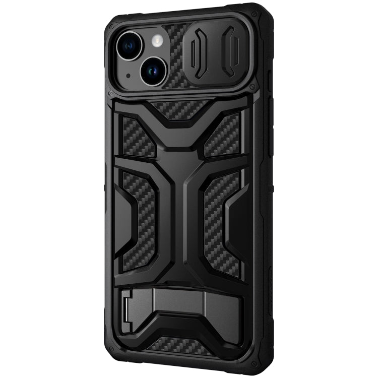 For iPhone 14 Plus NILLKIN Sliding Camera Cover Design TPU + PC Magnetic Phone Case(Black) - HoMEdemic™ 