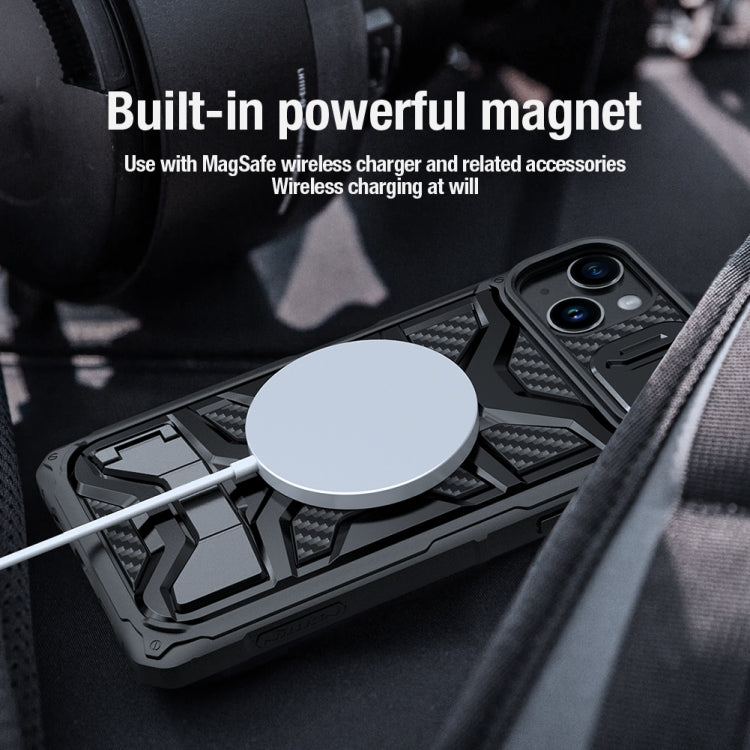 For iPhone 14 Plus NILLKIN Sliding Camera Cover Design TPU + PC Magnetic Phone Case(Black) - HoMEdemic™ 