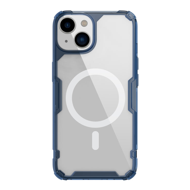 For iPhone 14 Plus NILLKIN Ultra Clear Magsafe PC + TPU Phone Case (Blue) - HoMEdemic™ 