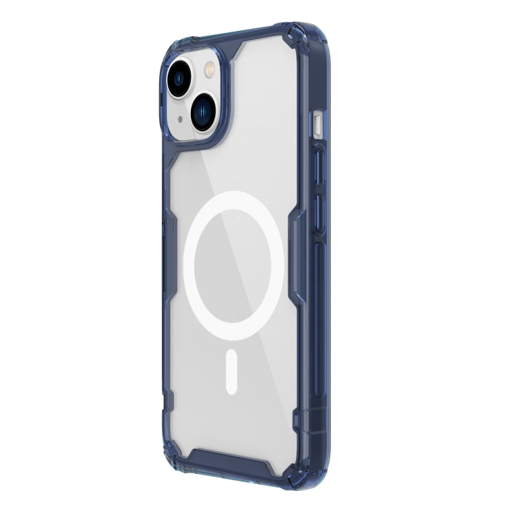 For iPhone 14 Plus NILLKIN Ultra Clear Magsafe PC + TPU Phone Case (Blue) - HoMEdemic™ 