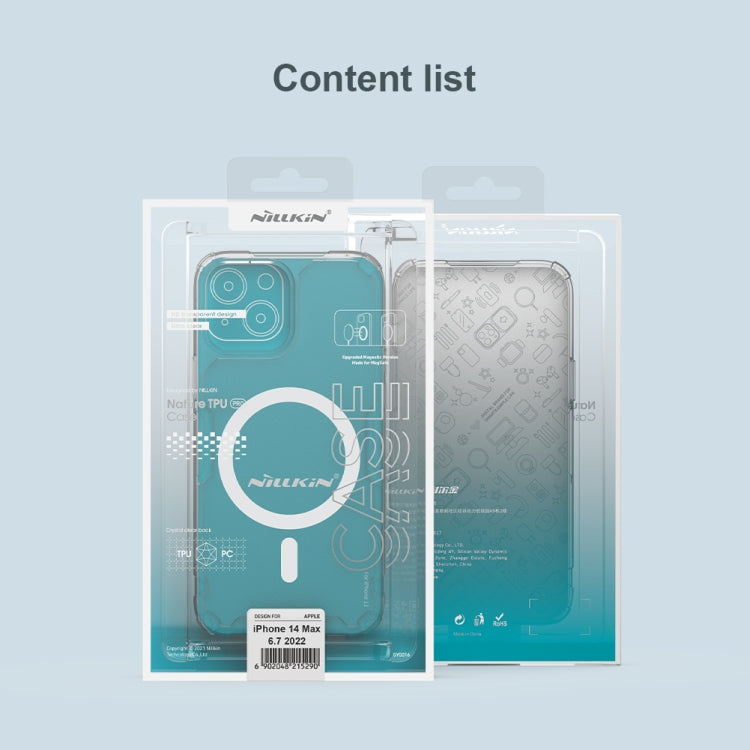 For iPhone 14 Plus NILLKIN Ultra Clear Magsafe PC + TPU Phone Case (Blue) - HoMEdemic™ 