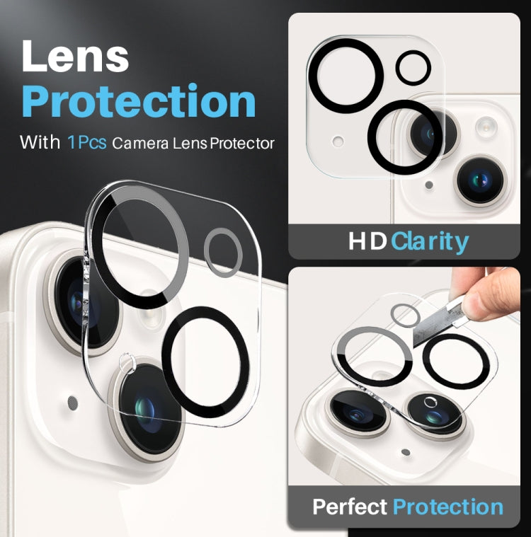 For iPhone 14 Plus NORTHJO 3 in 1 Clear Phone Case with Screen Film + Rear Lens Film - HoMEdemic™ 