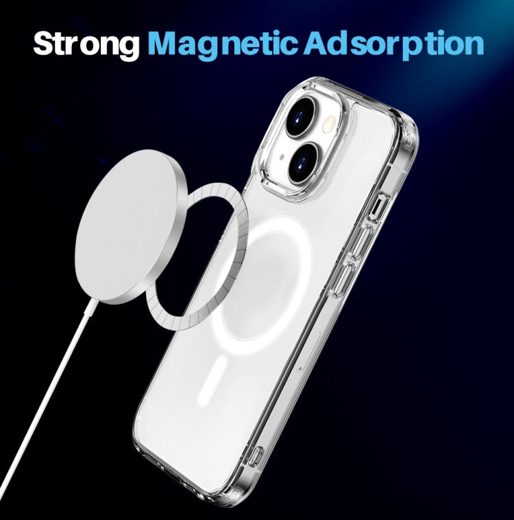 For iPhone 14 Plus NORTHJO 5 in 1 Magsafe Clear Phone Case with 2pcs Screen Film + 2pcs Rear Lens Film - HoMEdemic™ 
