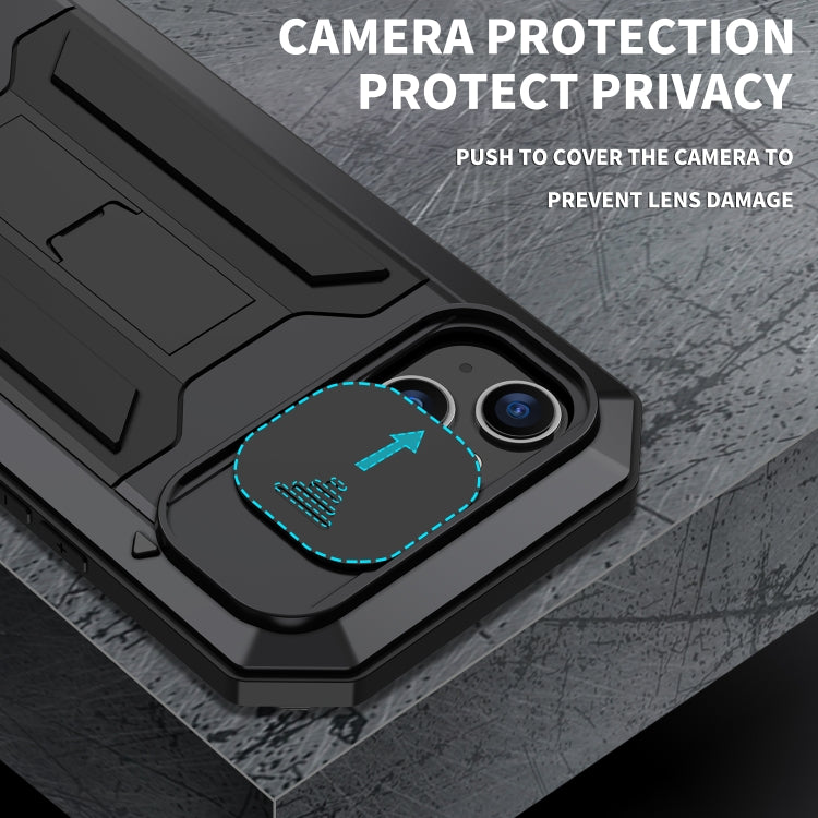 For iPhone 14 Plus R-JUST Shockproof Life Waterproof Dust-proof Case (Black) - HoMEdemic™ 