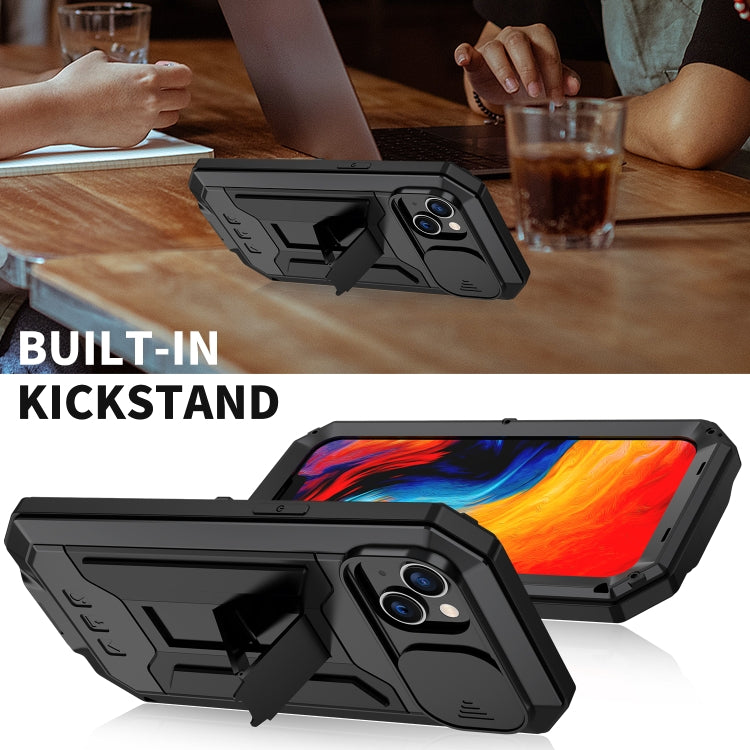 For iPhone 14 Plus R-JUST Shockproof Life Waterproof Dust-proof Case (Black) - HoMEdemic™ 
