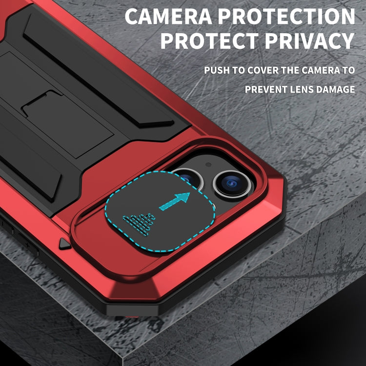For iPhone 14 Plus R-JUST Shockproof Life Waterproof Dust-proof Case (Red) - HoMEdemic™ 