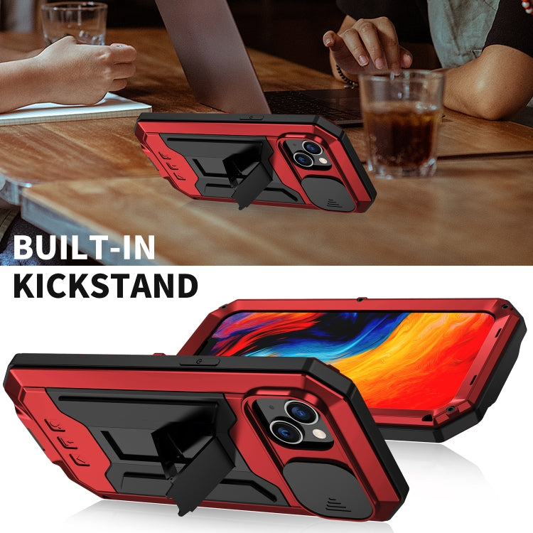 For iPhone 14 Plus R-JUST Shockproof Life Waterproof Dust-proof Case (Red) - HoMEdemic™ 