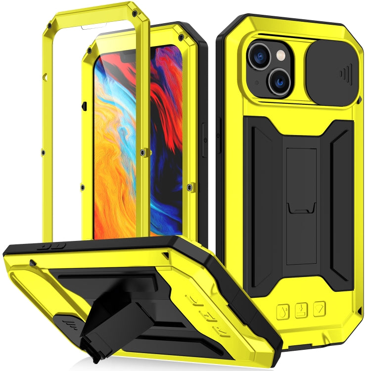 For iPhone 14 Plus R-JUST Shockproof Life Waterproof Dust-proof Case (Yellow) - HoMEdemic™ 