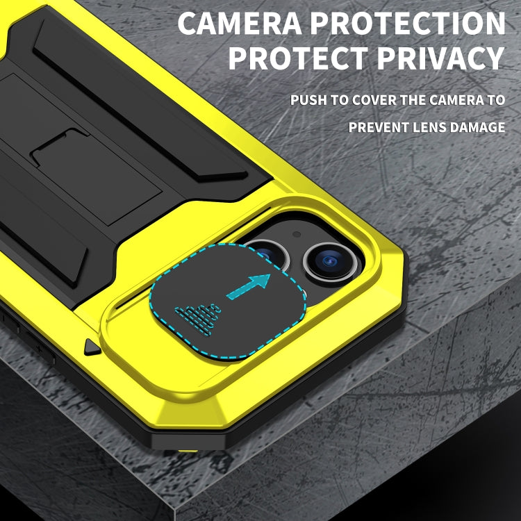 For iPhone 14 Plus R-JUST Shockproof Life Waterproof Dust-proof Case (Yellow) - HoMEdemic™ 