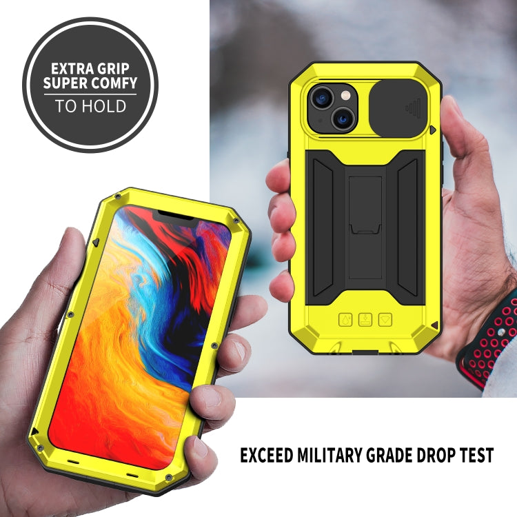 For iPhone 14 Plus R-JUST Shockproof Life Waterproof Dust-proof Case (Yellow) - HoMEdemic™ 