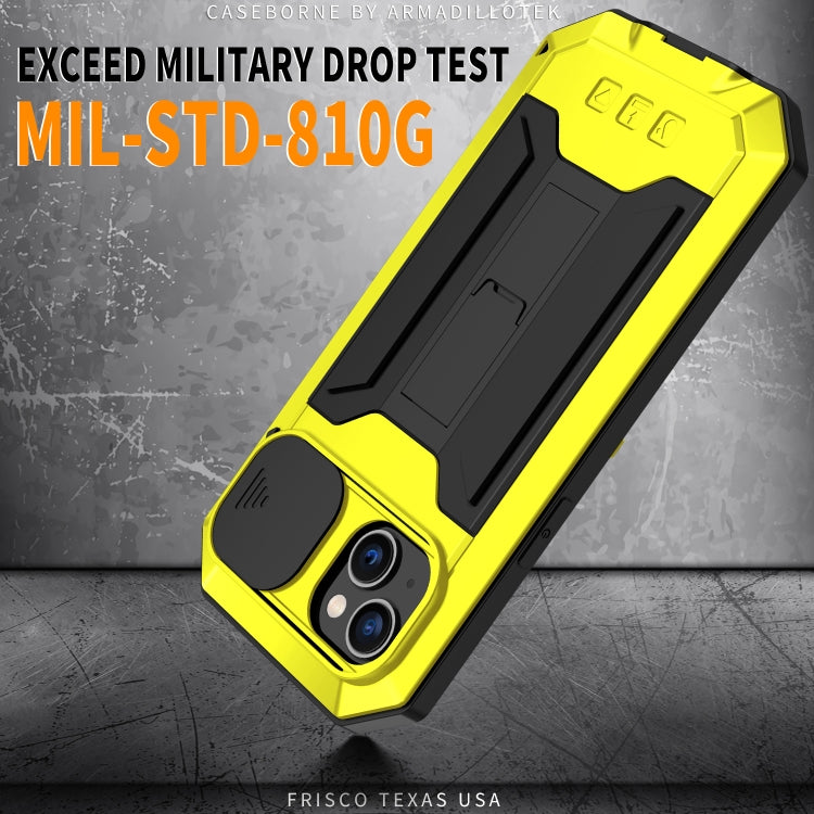 For iPhone 14 Plus R-JUST Shockproof Life Waterproof Dust-proof Case (Yellow) - HoMEdemic™ 