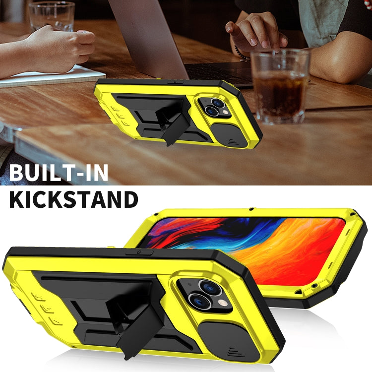 For iPhone 14 Plus R-JUST Shockproof Life Waterproof Dust-proof Case (Yellow) - HoMEdemic™ 