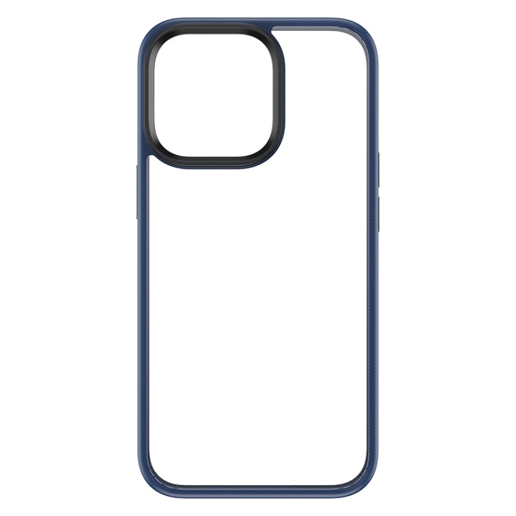 For iPhone 14 Plus ROCK Guard Transparent Phone Case (Blue) - HoMEdemic™ 