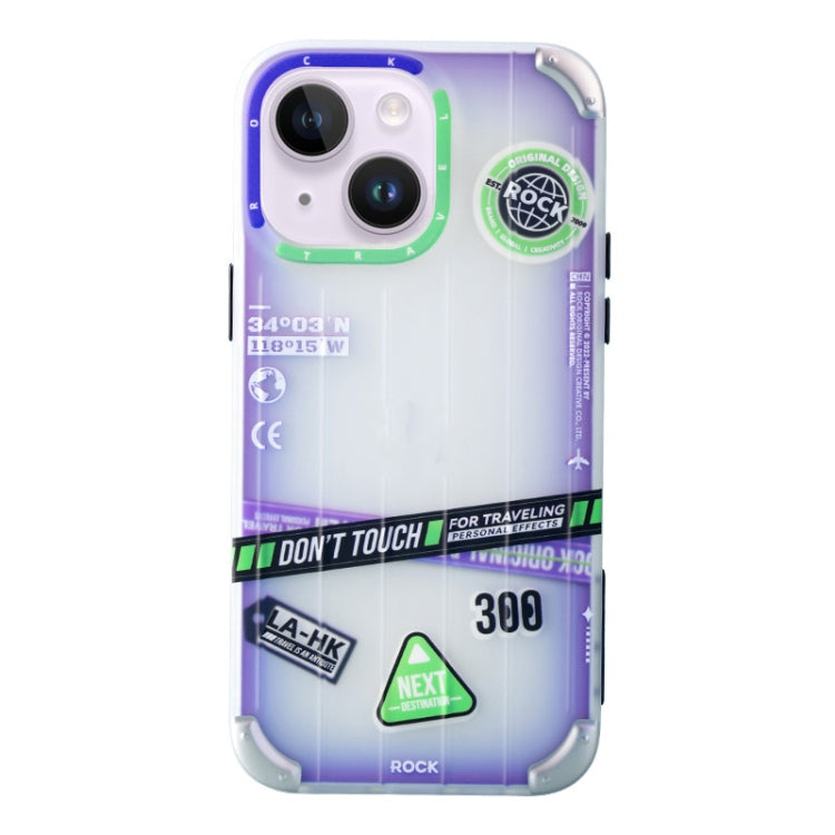 For iPhone 14 Plus ROCK InShare Travel Series PC+TPU Phone Case (Deep Space Tour) - HoMEdemic™ 