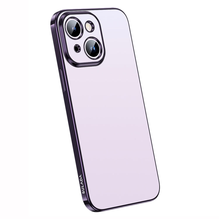 For iPhone 14 Plus SULADA Electroplating Frosted All-inclusive TPU Phone Case(Purple) - HoMEdemic™ 