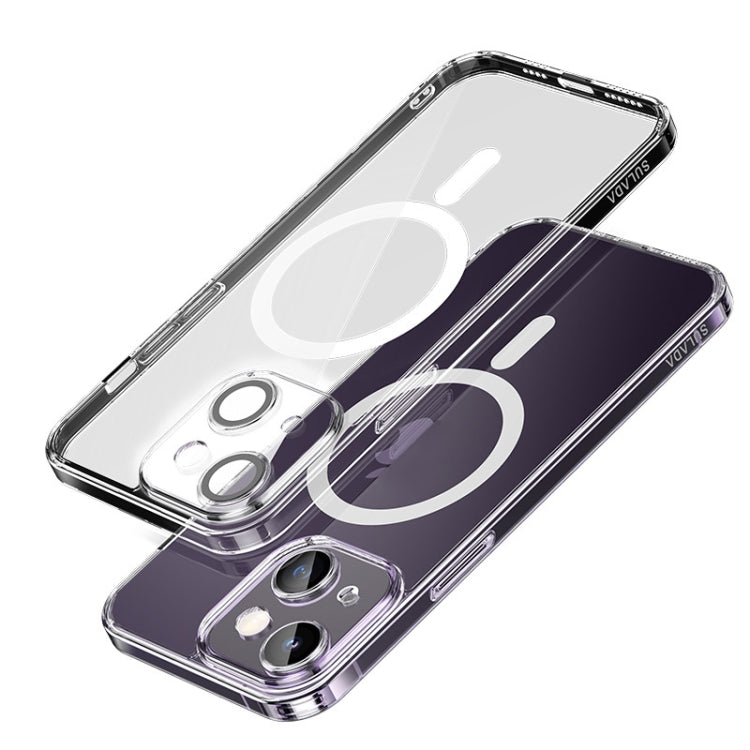 For iPhone 14 Plus SULADA Jingpin Series All-inclusive Lens Electroplated TPU Phone Case(Transparent) - HoMEdemic™ 
