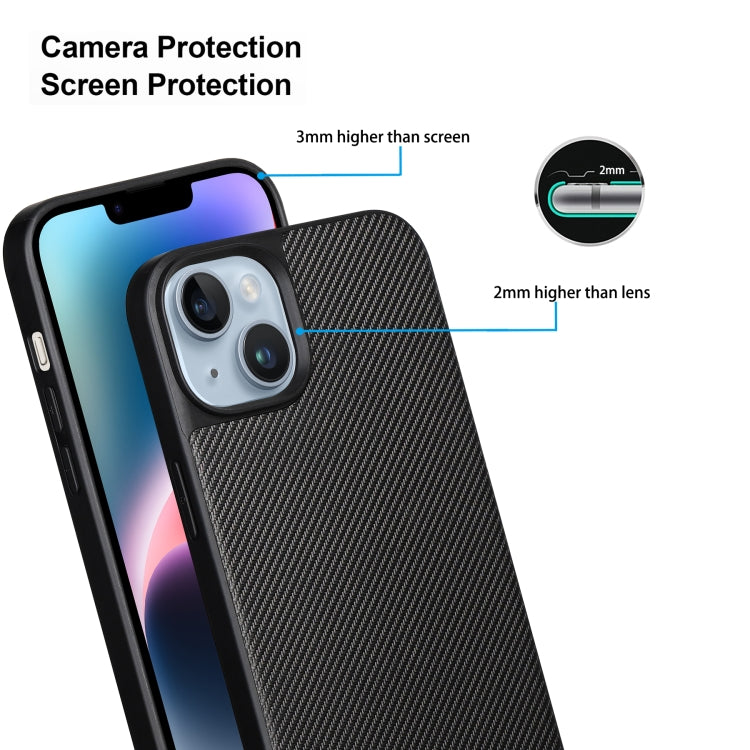 For iPhone 14 Plus ViLi TC Series Kevlar Carbon Fiber Texture Phone Case(Black) - HoMEdemic™ 