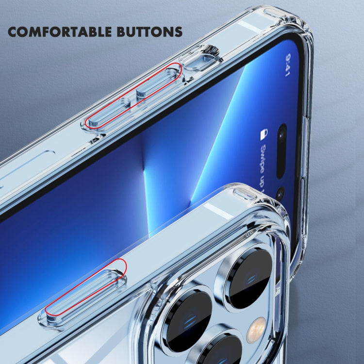 For iPhone 14 Plus iPAKY Shockproof PC + TPU Protective Phone Case (Transparent) - HoMEdemic™ 