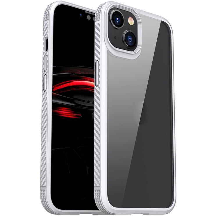 For iPhone 14 Plus iPAKY Shockproof PC + TPU Protective Phone Case (White) - HoMEdemic™ 