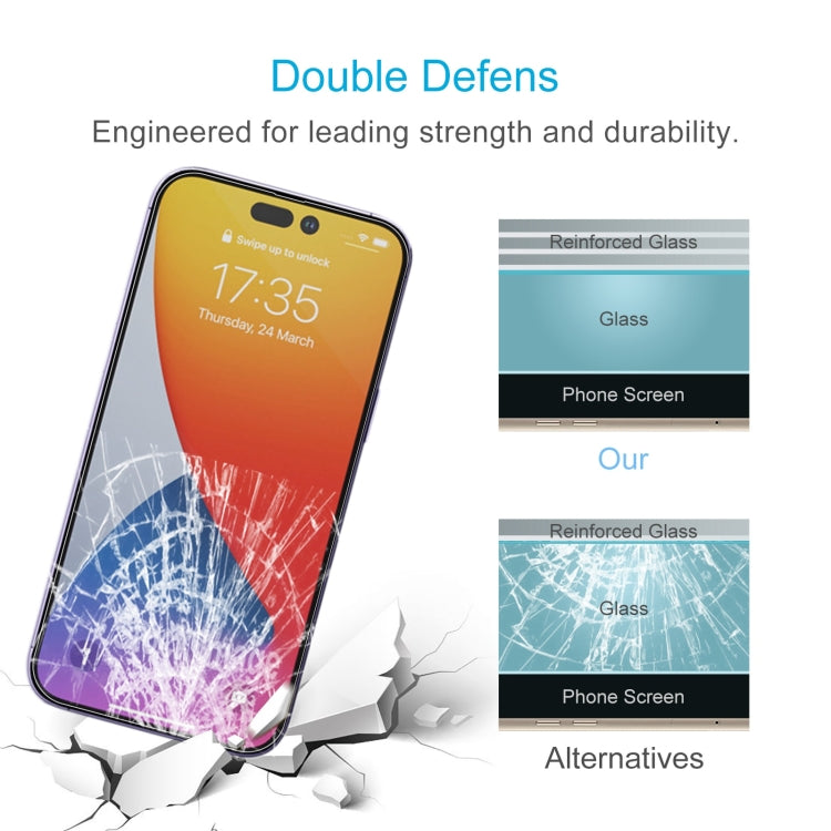 For iPhone 14 Pro 0.26mm 9H 2.5D Tempered Glass Film - HoMEdemic™ 