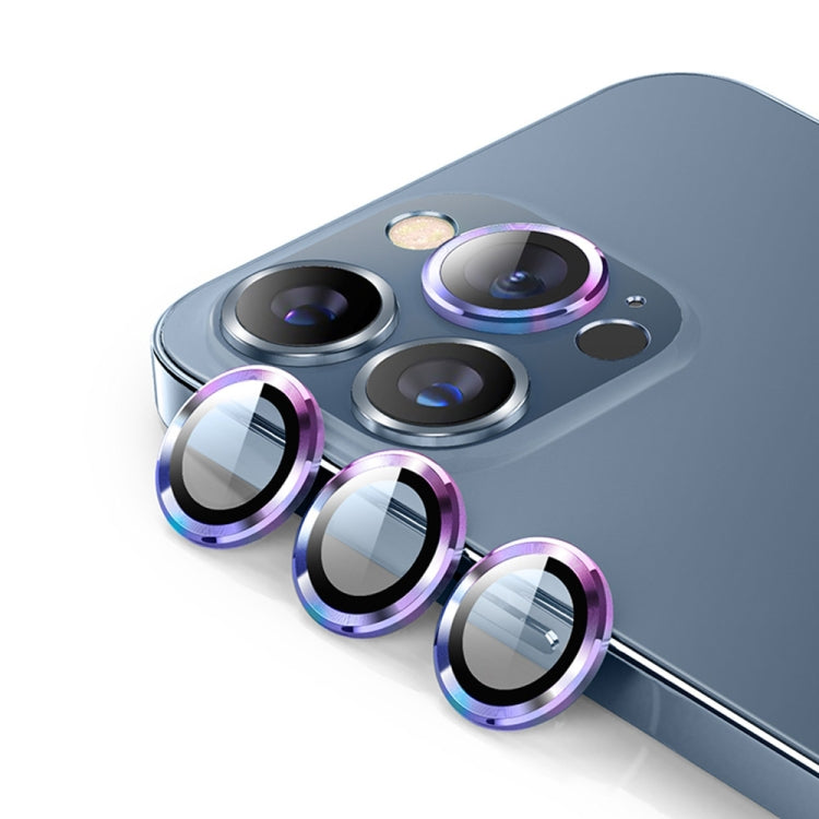 For iPhone 14 Pro / 14 Pro Max ENKAY 9H Rear Lens Metal Ring Tempered Glass Film(Colorful) - HoMEdemic™ 