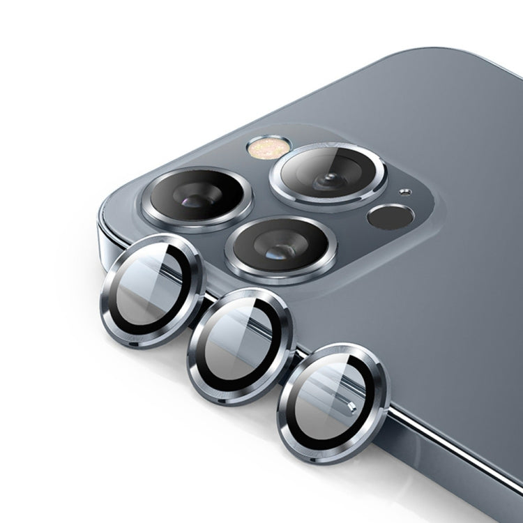 For iPhone 14 Pro / 14 Pro Max ENKAY 9H Rear Lens Metal Ring Tempered Glass Film(Graphite Grey) - HoMEdemic™ 
