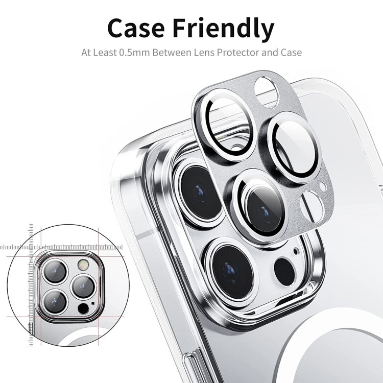 For iPhone 14 Pro / 14 Pro Max ENKAY Hat-Prince Anti-reflection Camera Lens Aluminium Alloy  Tempered Glass Film(Black) - HoMEdemic™ 