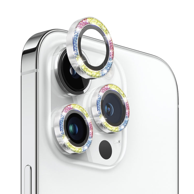 For iPhone 14 Pro / 14 Pro Max NORTHJO Camera Lens Tempered Glass Bling Glitter Metal Ring Film(Colorful) - HoMEdemic™ 
