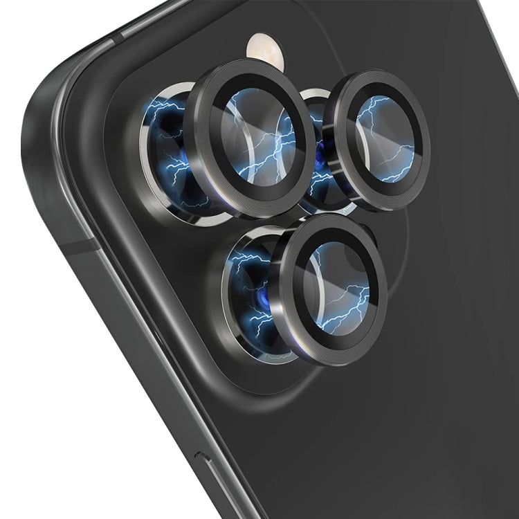 For iPhone 14 Pro / 14 Pro Max NORTHJO Camera Lens Tempered Glass CD Vein Metal Ring Film(Black) - HoMEdemic™ 