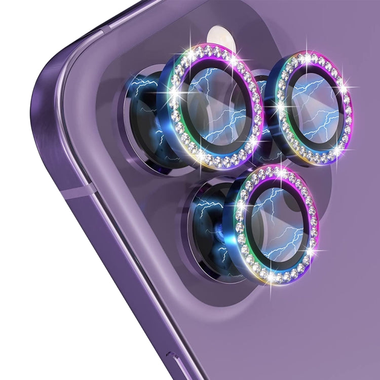 For iPhone 14 Pro / 14 Pro Max NORTHJO Camera Lens Tempered Glass Metal Rhinestone Ring Film(Colorful) - HoMEdemic™ 