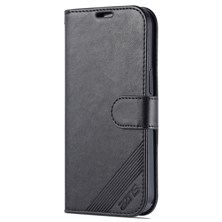 For iPhone 14 Pro AZNS Sheepskin Texture Horizontal Flip Leather Case(Black) - HoMEdemic™ 